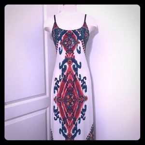 VENUS BOHO PRINT MAXI DRESS